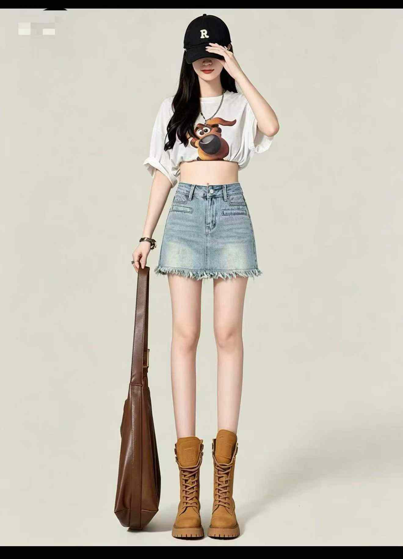 High Quality YKK Lined Women's Denim Mini Skirt, 2 Colors, S-XL, 260 Pieces, Item #2865 610 - Image 3