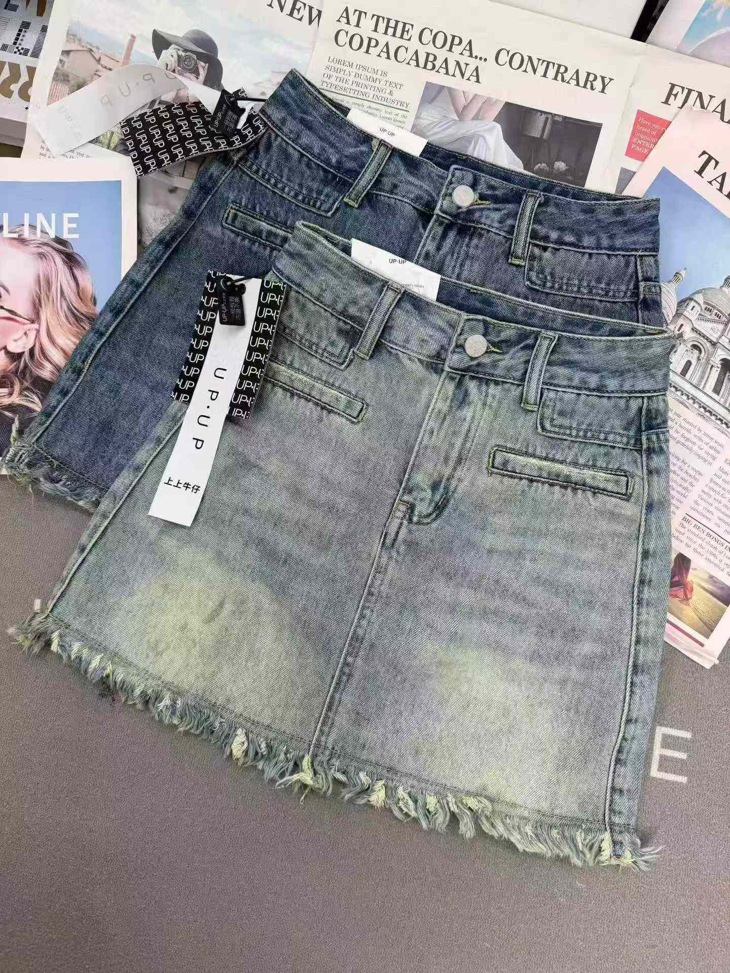 High Quality YKK Lined Women's Denim Mini Skirt, 2 Colors, S-XL, 260 Pieces, Item #2865 610 - Image 4