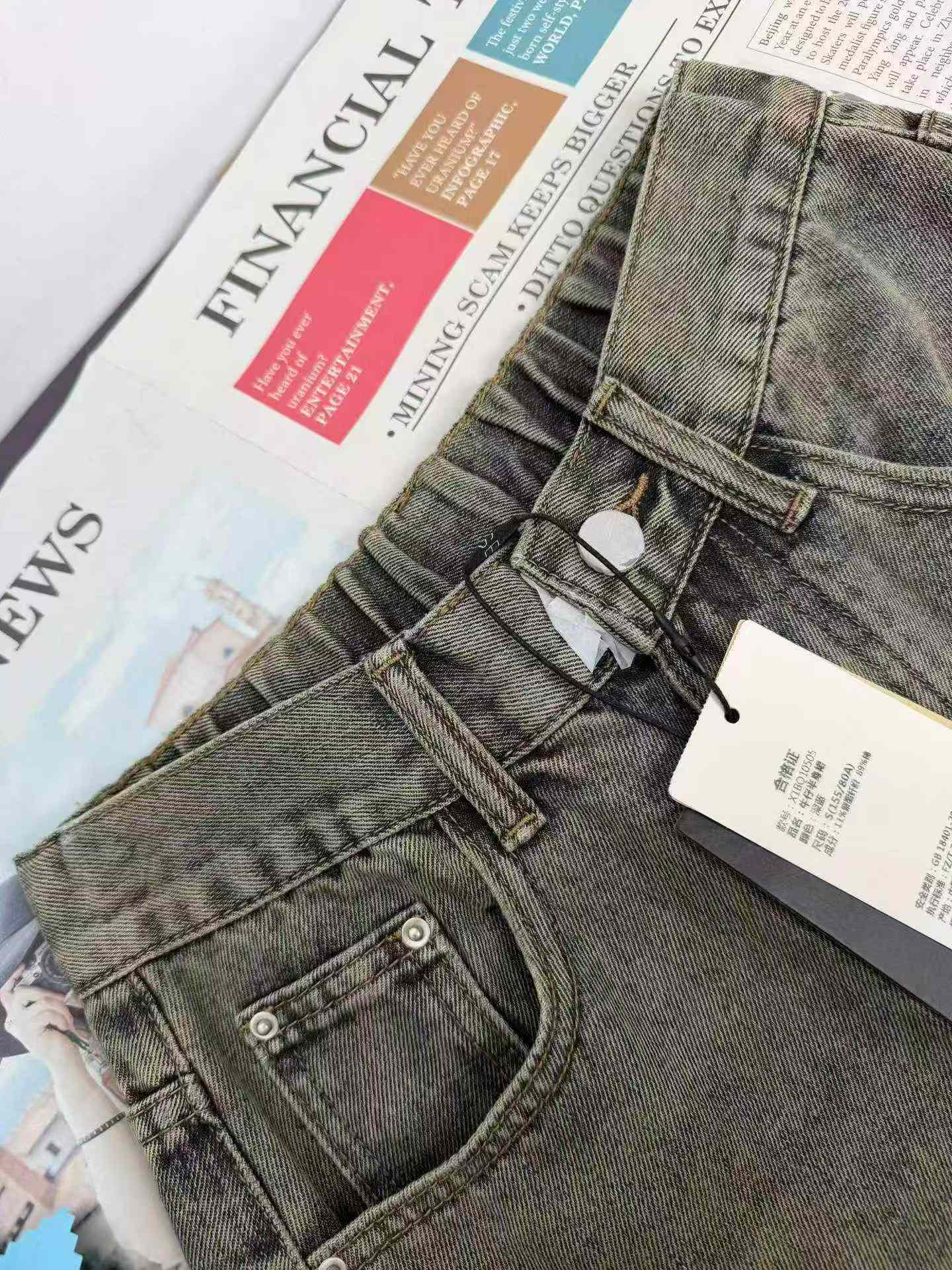 Women's Midi Elastic Back Denim Half Skirt, 130 Pcs, SML Sizes - Image 3