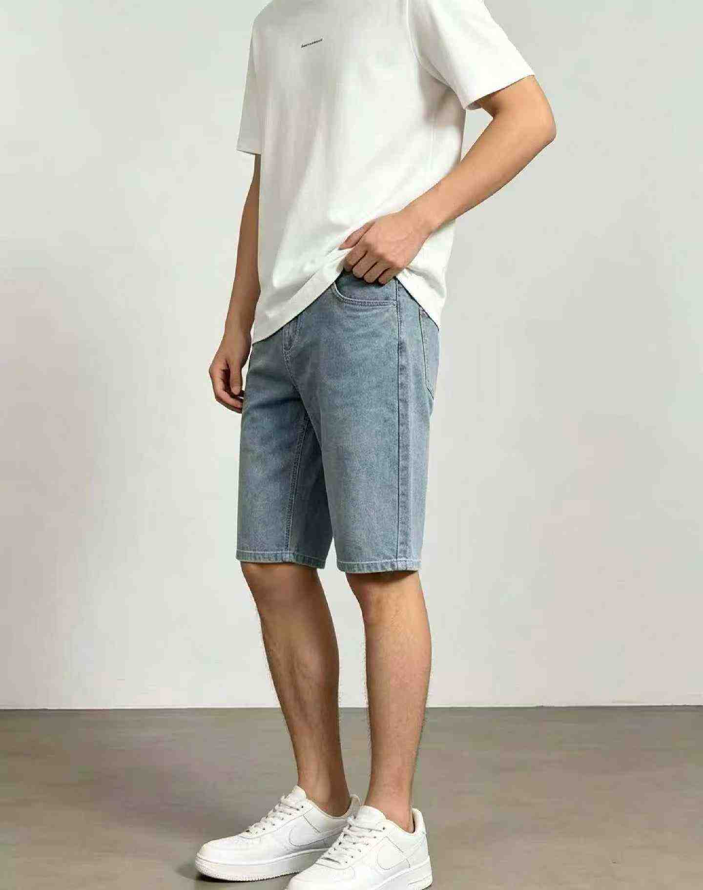 Summer New Stretch Men's Original Brand Denim Shorts, About 1000 Pieces - Image 5