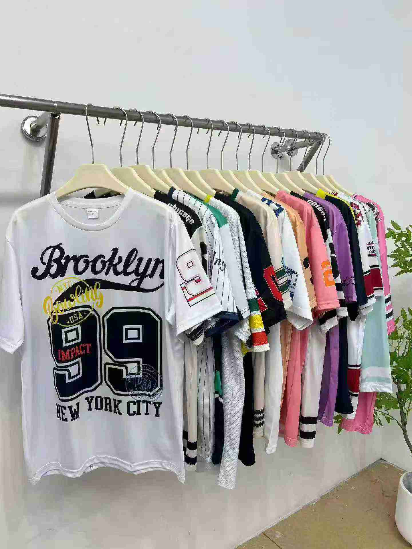 Unisex American Style Number Print Loose Short Sleeve Baseball Jersey T-shirt 4320 Pieces - Image 6