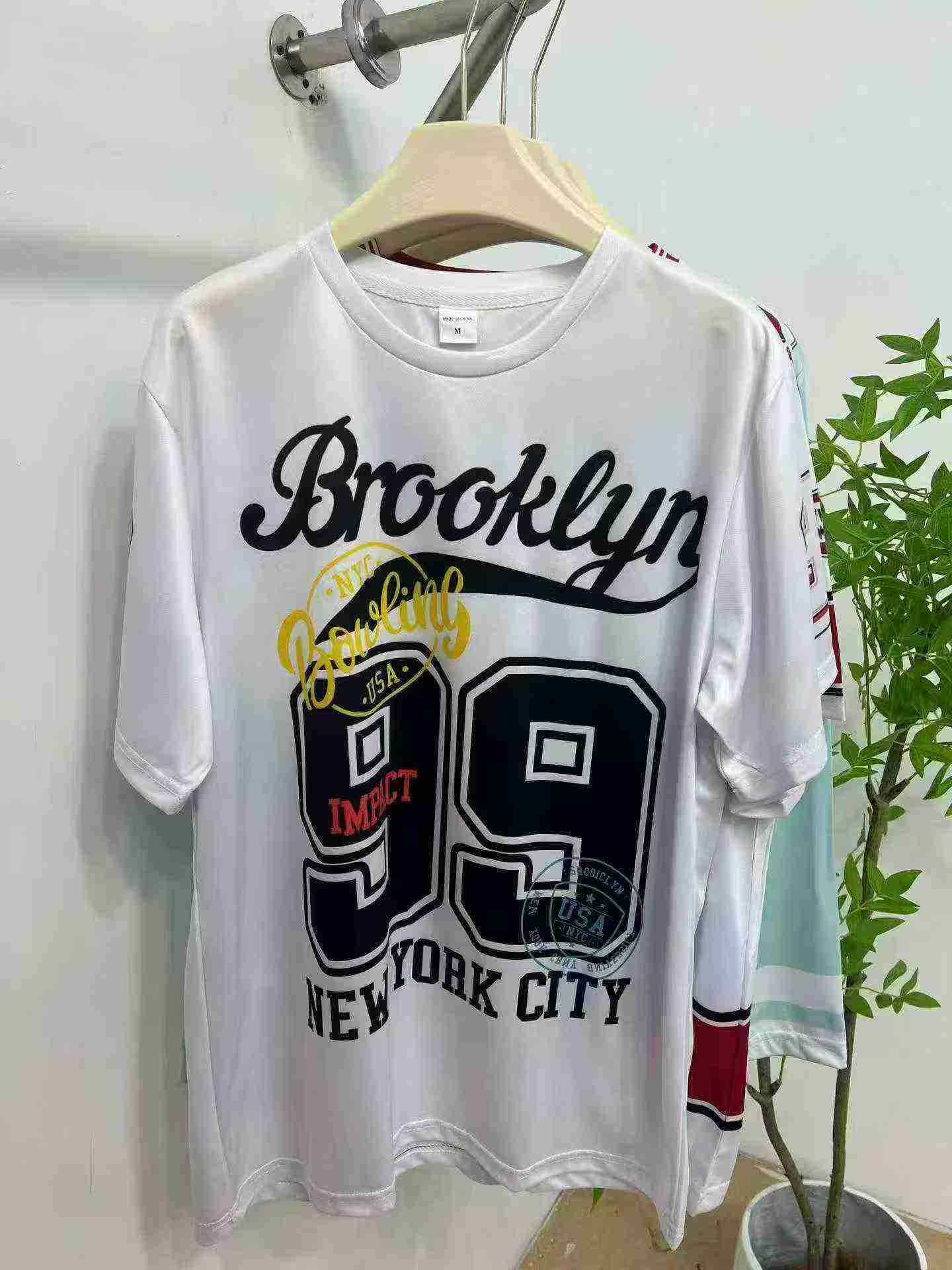 Unisex American Style Number Print Loose Short Sleeve Baseball Jersey T-shirt 4320 Pieces - Image 8