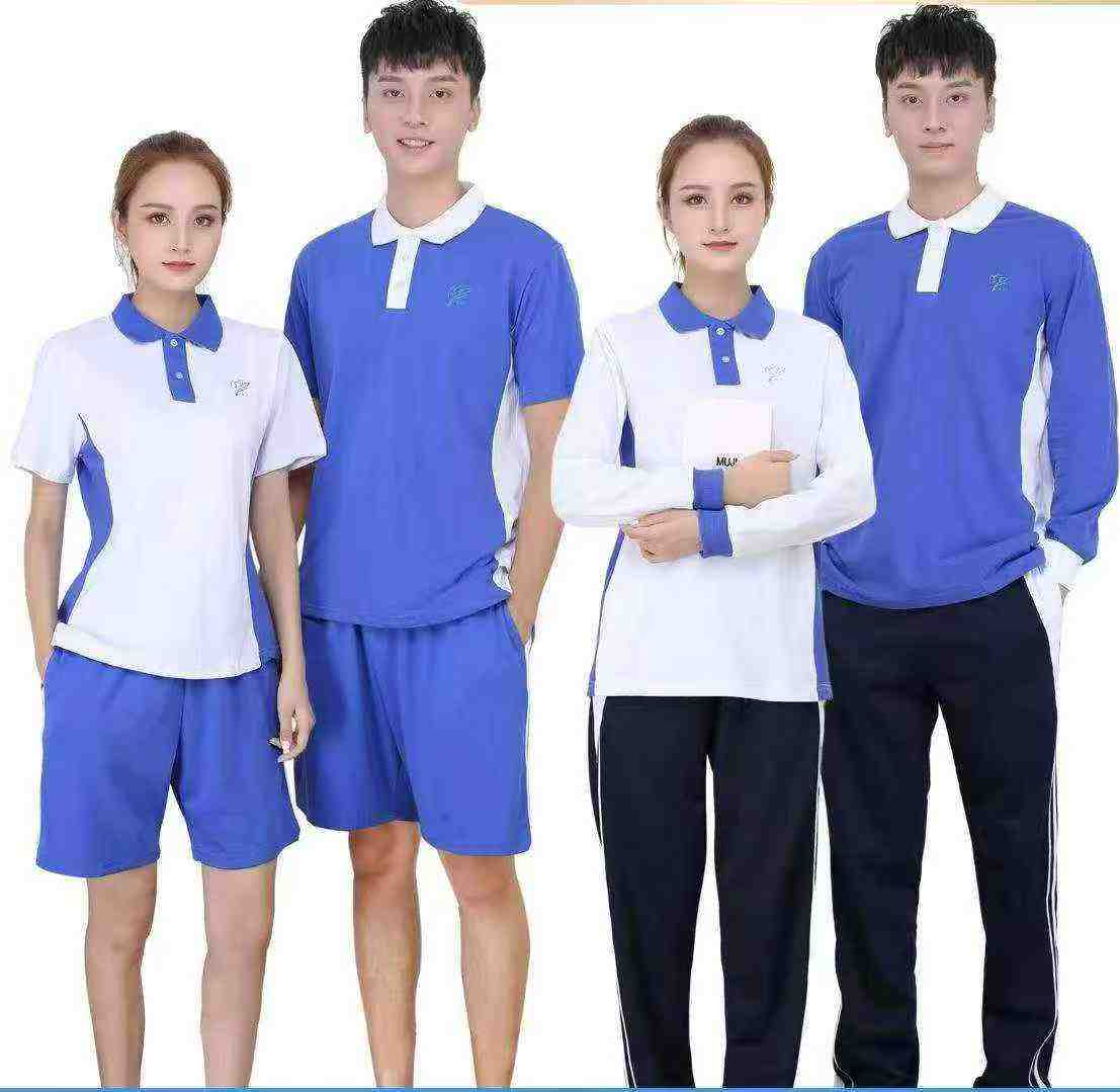 13000 Pcs Shenzhen Style Cotton School Uniform T-shirts, Long & Short Sleeve, Size 120-170 - Image 7
