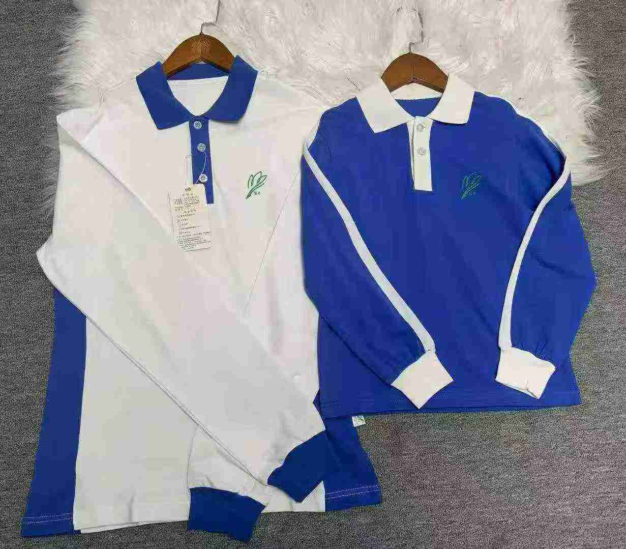 13000 Pcs Shenzhen Style Cotton School Uniform T-shirts, Long & Short Sleeve, Size 120-170 - Image 9