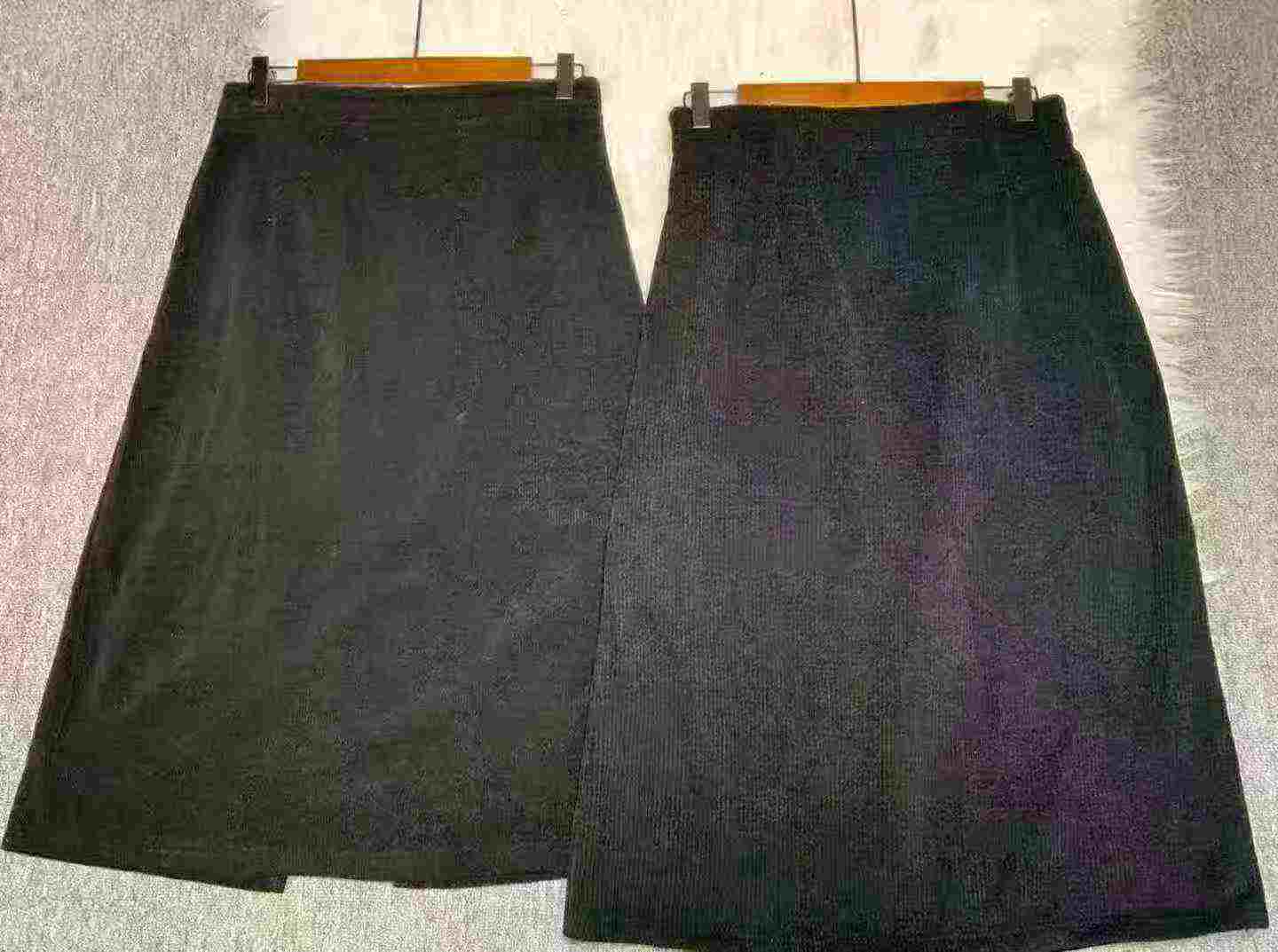 2025 New Fall Winter Women Corduroy High Waist A-line Midi Long Skirts, 420 Pieces Stock Clearance - Image 4