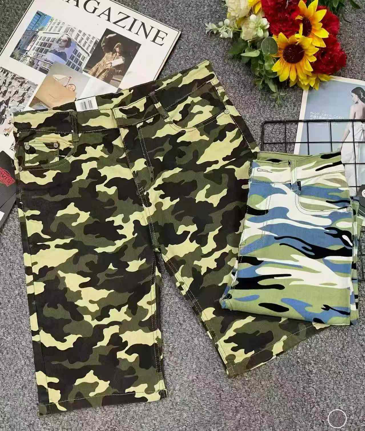 New Summer Men's High Stretch Loose Denim Shorts, About 1000 Pieces - Image 3