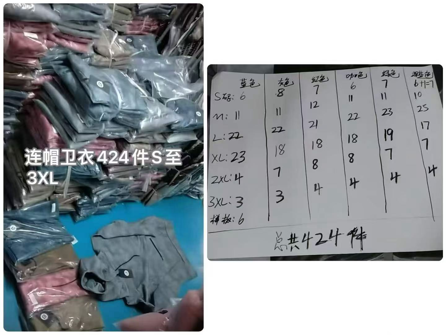 American Tie-dye Hoodies 424 Pieces - Image 9