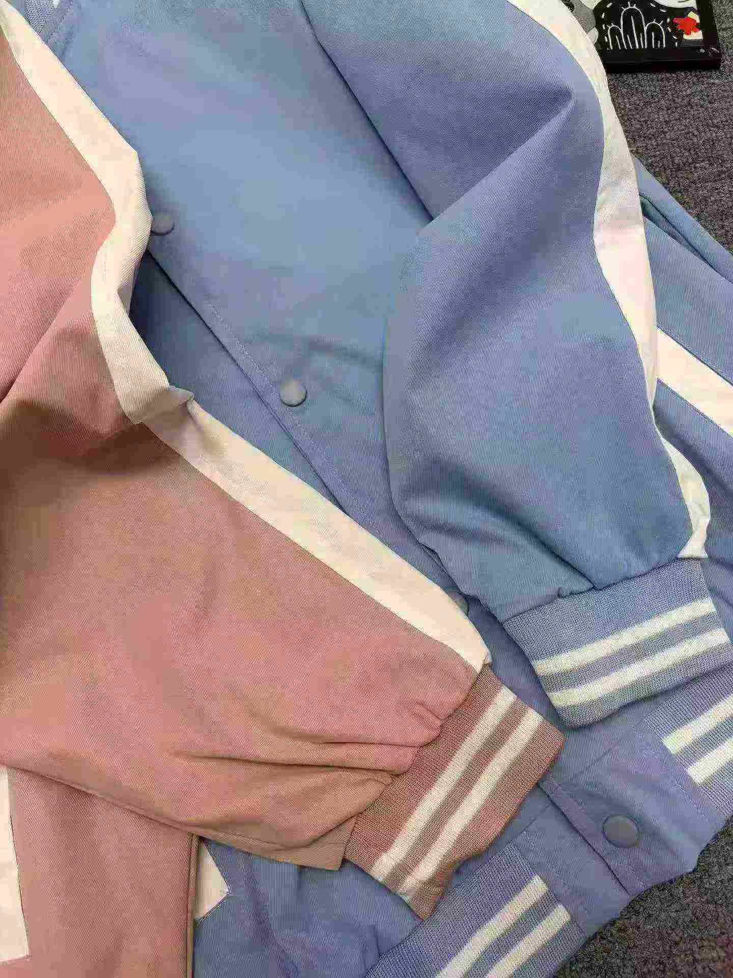 About 300pcs High Quality Couple College Style Solid Baseball Jackets - Image 8