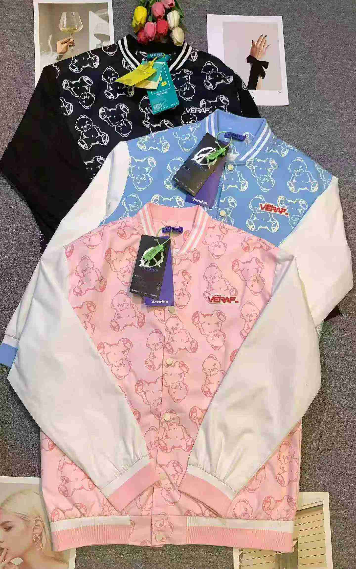 Around 1500 PCS Unisex Korean Style Loose Baseball Jacket - Image 2