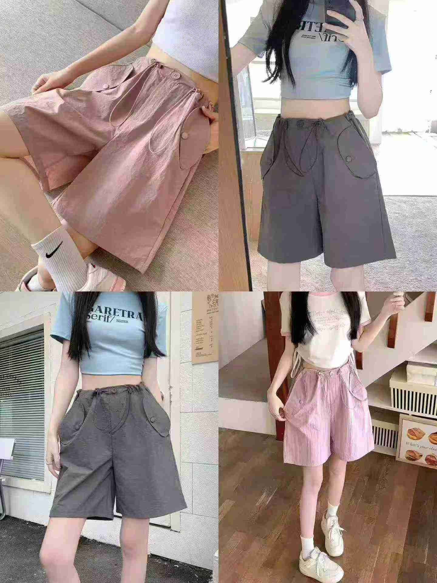 About 190 Pcs Dopamine Sweet Loose Women's Shorts - Image 5