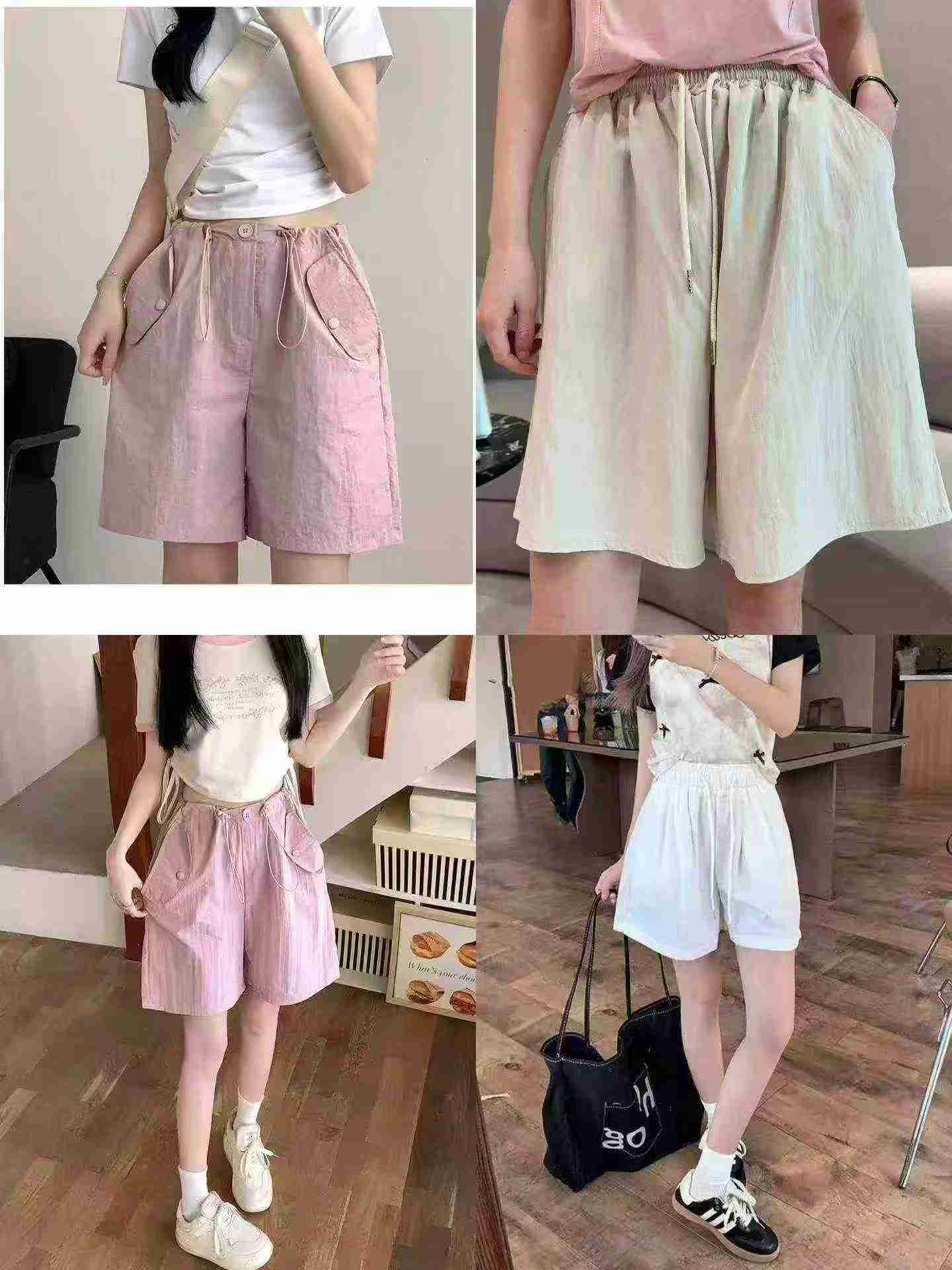 About 190 Pcs Dopamine Sweet Loose Women's Shorts - Image 8