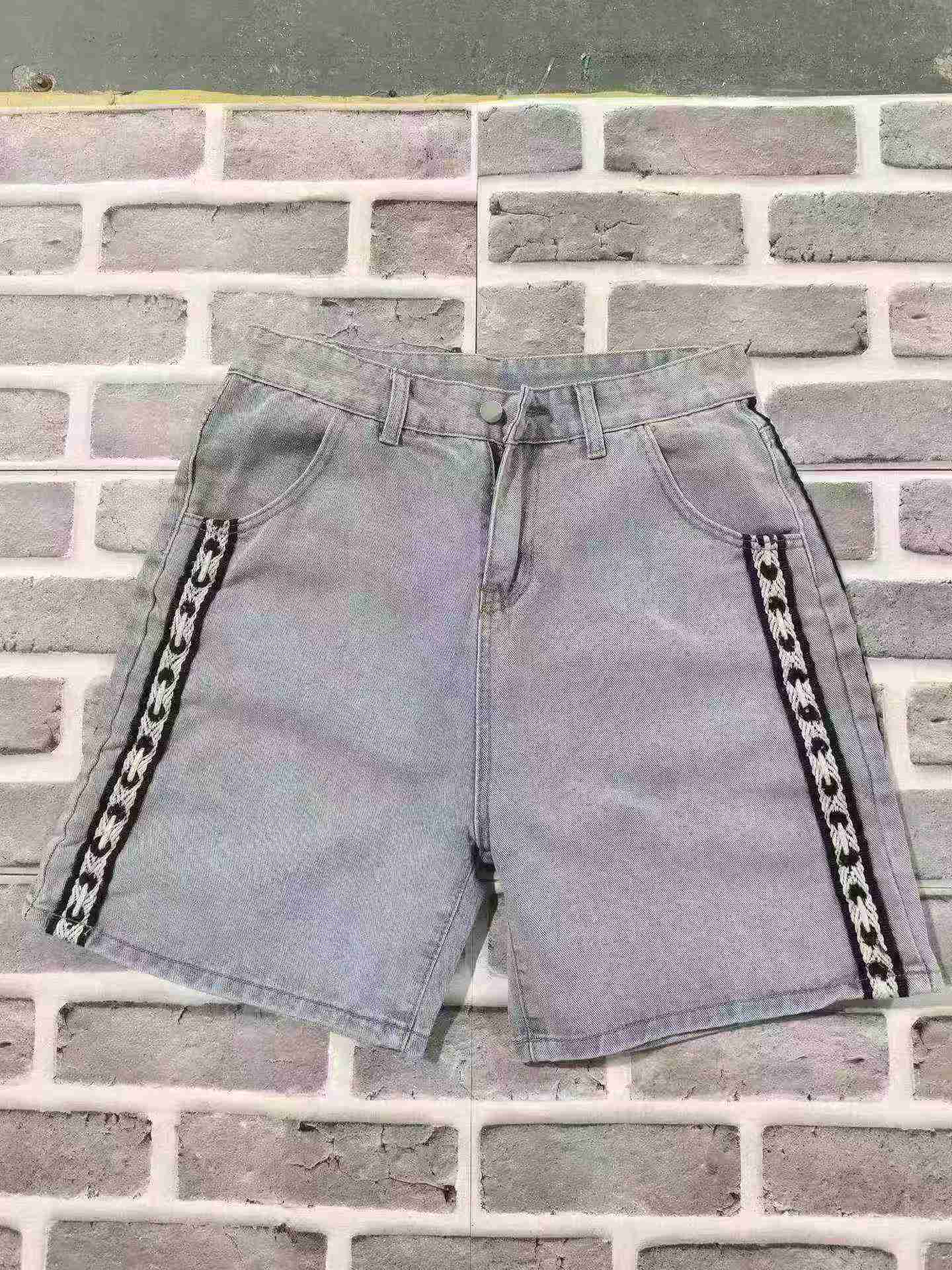 Men's Summer Loose Striped Denim Shorts About 400 Pieces - Image 7