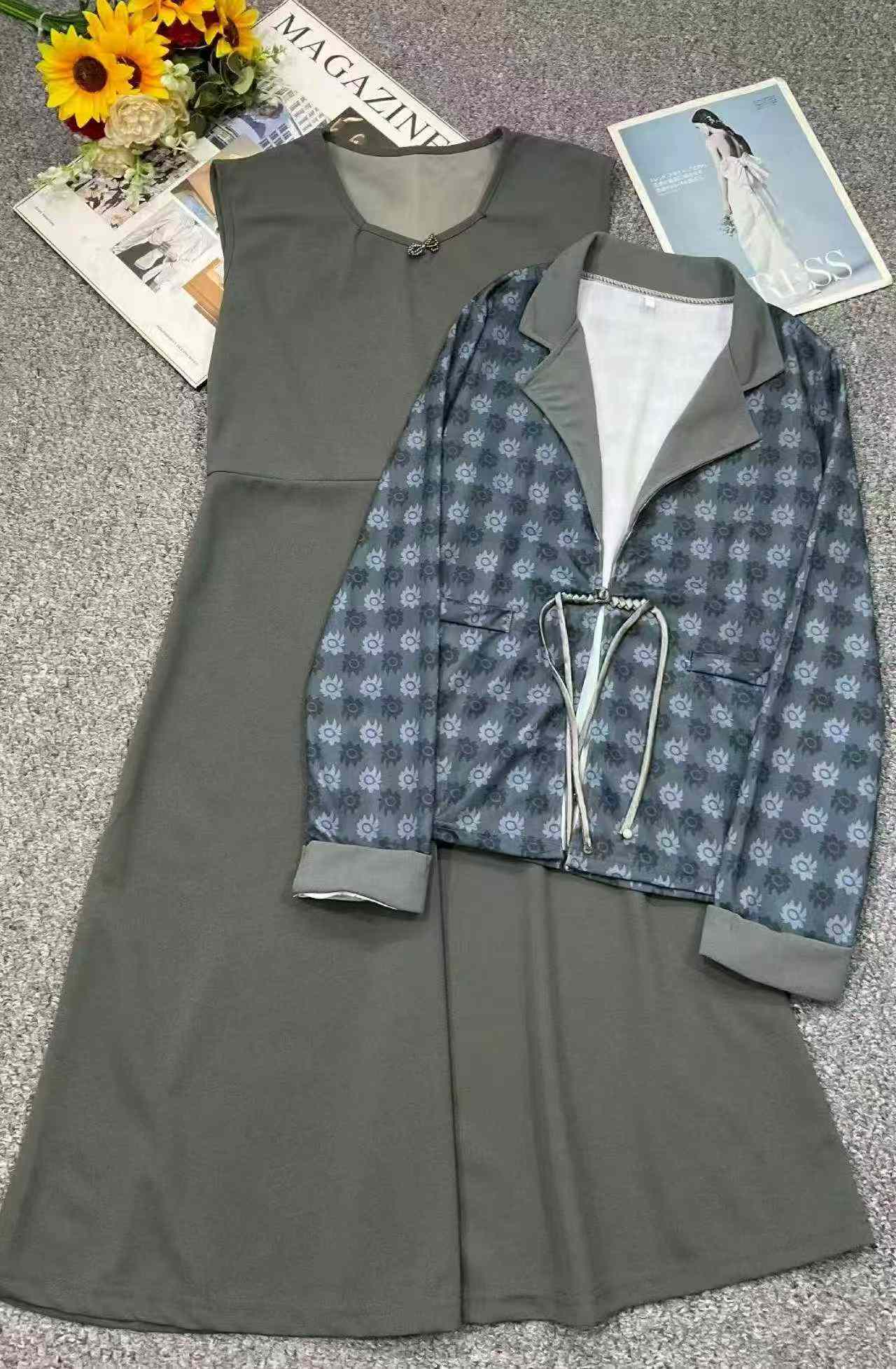 Women's Vintage Blazer Dress Two-piece Set, 1911 Sets In Stock - Image 2
