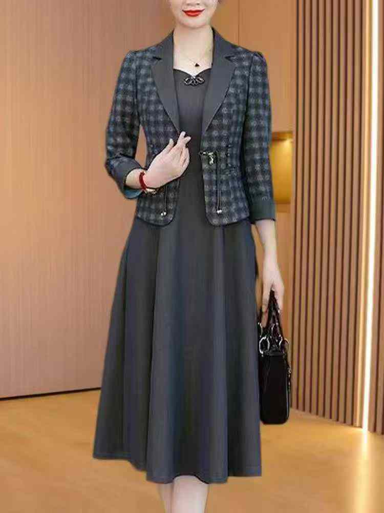 Women's Vintage Blazer Dress Two-piece Set, 1911 Sets In Stock - Image 5