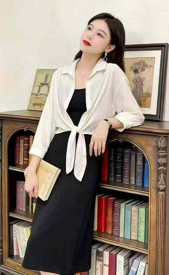 Summer 2-Piece Set Cropped Sun Protection Shirt & Cami Dress 305pcs Stock Wholesale - Image 7