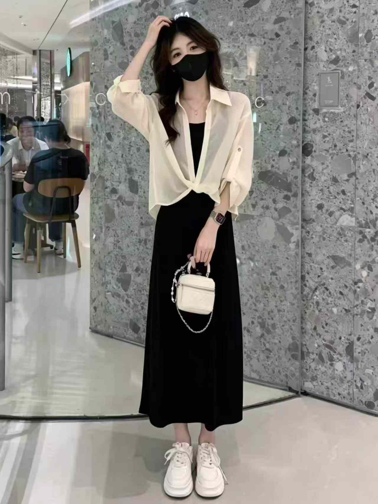 Summer 2-Piece Set Cropped Sun Protection Shirt & Cami Dress 305pcs Stock Wholesale - Image 9