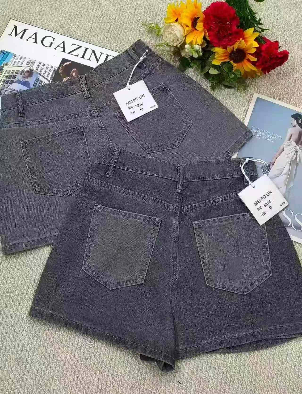 New Summer Vintage Washed Cotton Denim Skort, 920 Pieces Wholesale - Image 3