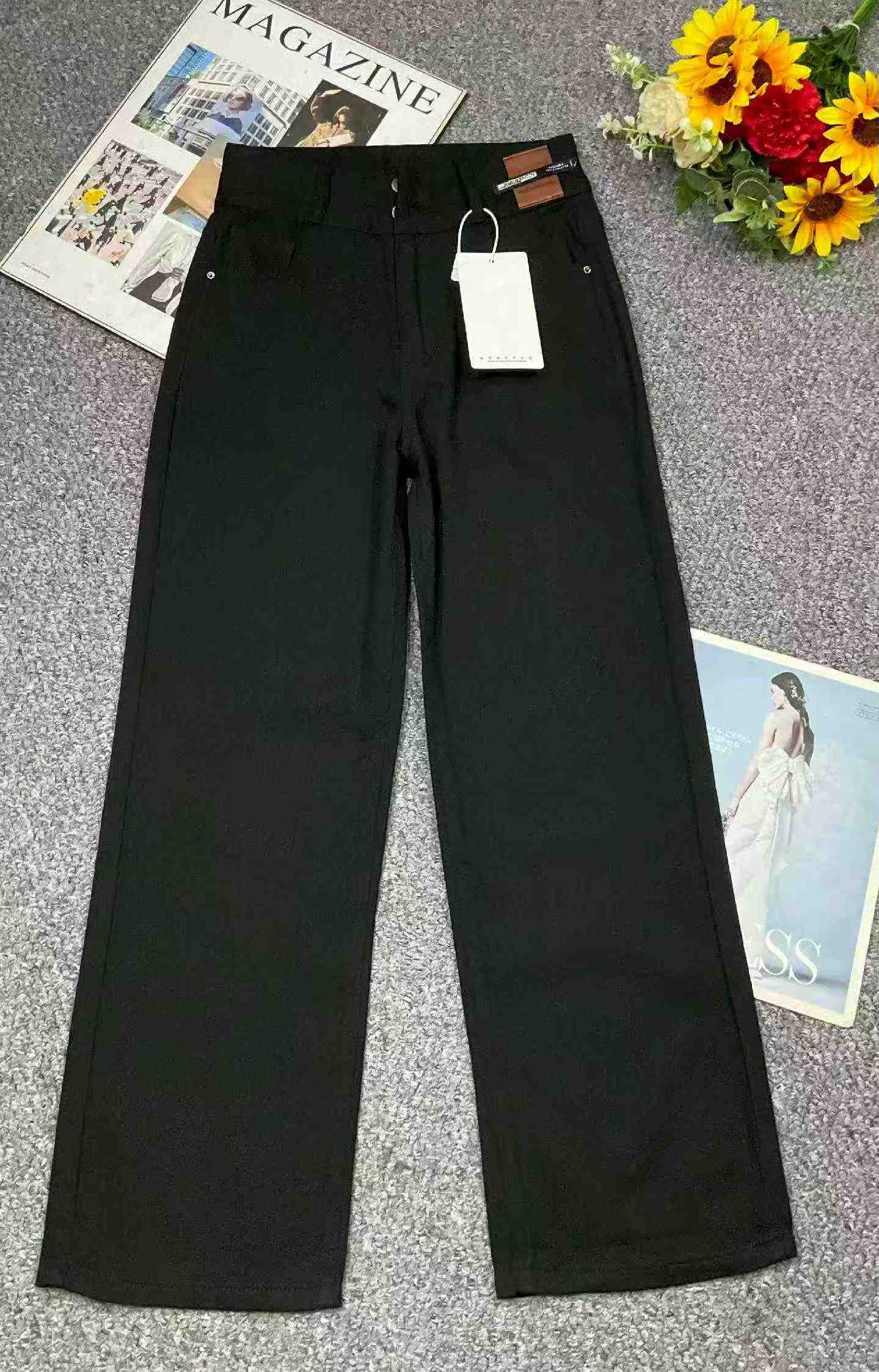 210 Pieces XS-S Size Spring Summer Vintage High Waist Wide Leg Jeans - Image 2