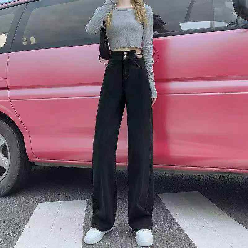 210 Pieces XS-S Size Spring Summer Vintage High Waist Wide Leg Jeans - Image 6