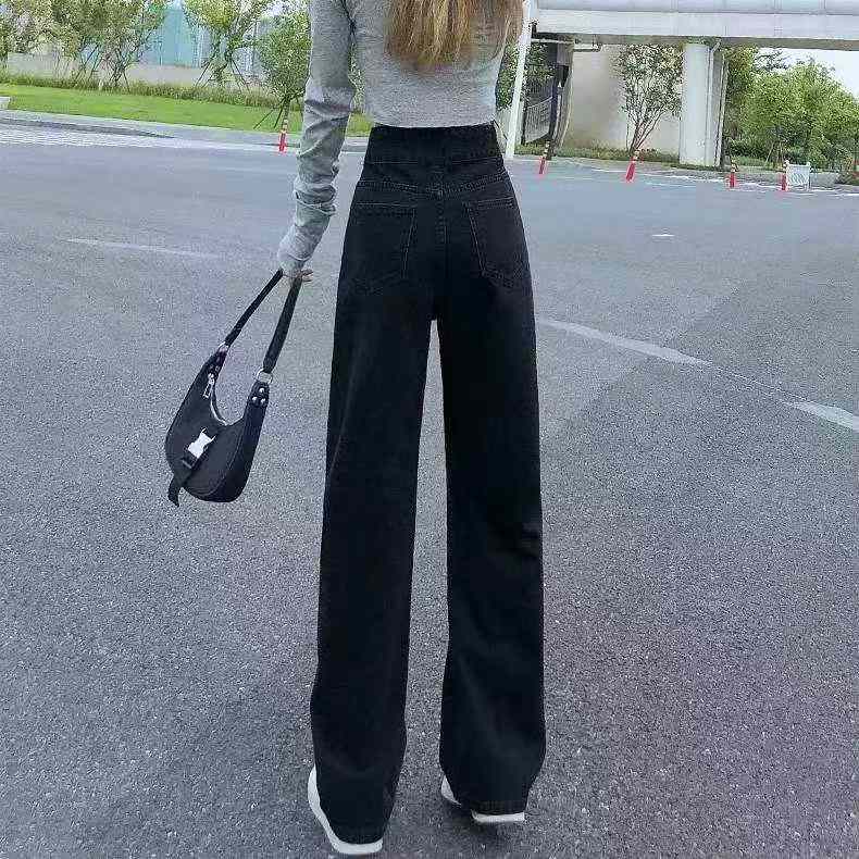 210 Pieces XS-S Size Spring Summer Vintage High Waist Wide Leg Jeans - Image 7