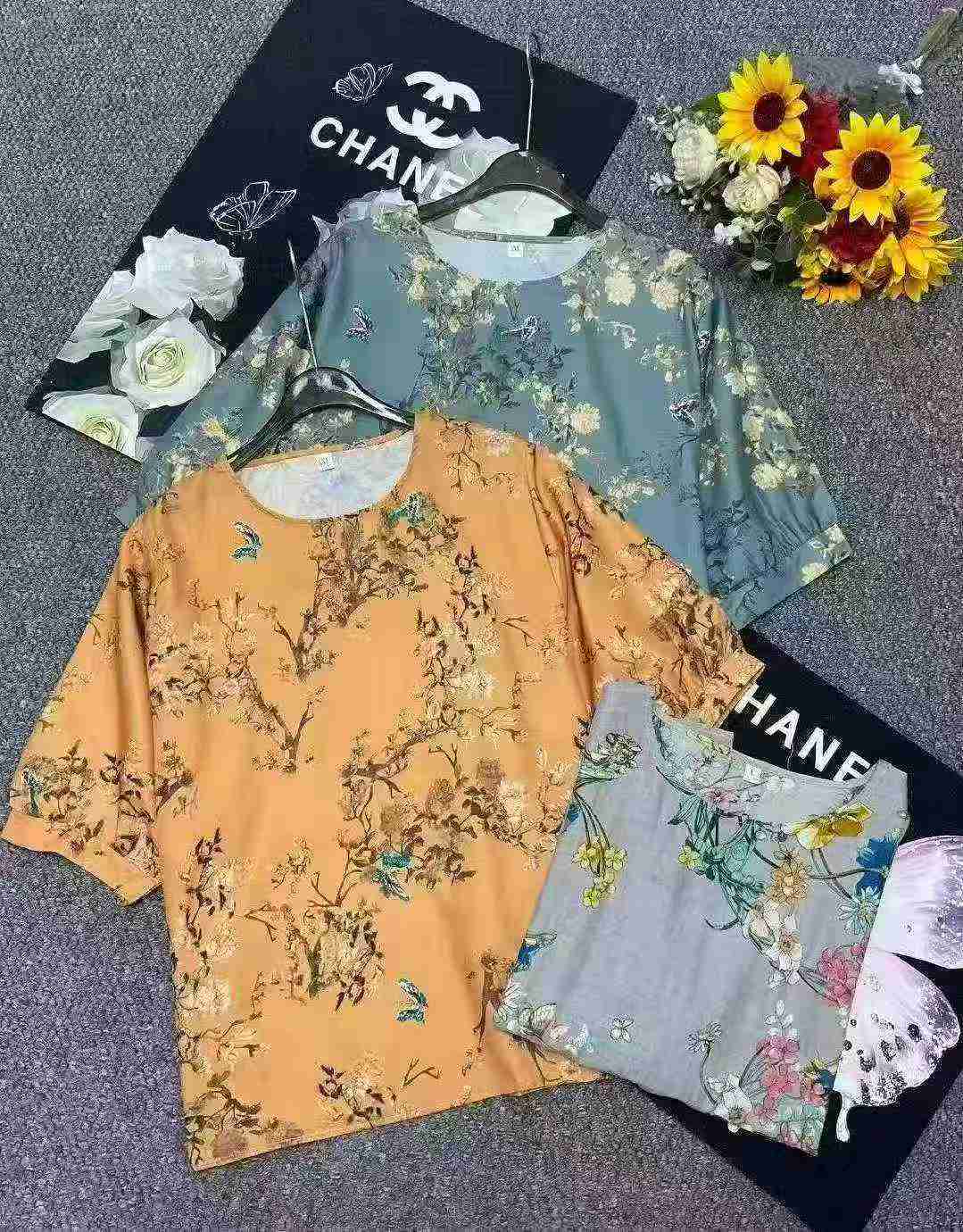 Summer Loose Plus Size Floral Blouse For Women, Total 1549 Pieces - Image 2