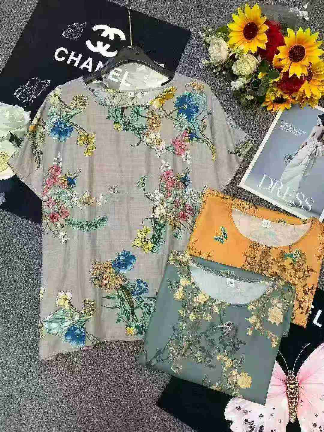 Summer Loose Plus Size Floral Blouse For Women, Total 1549 Pieces - Image 3
