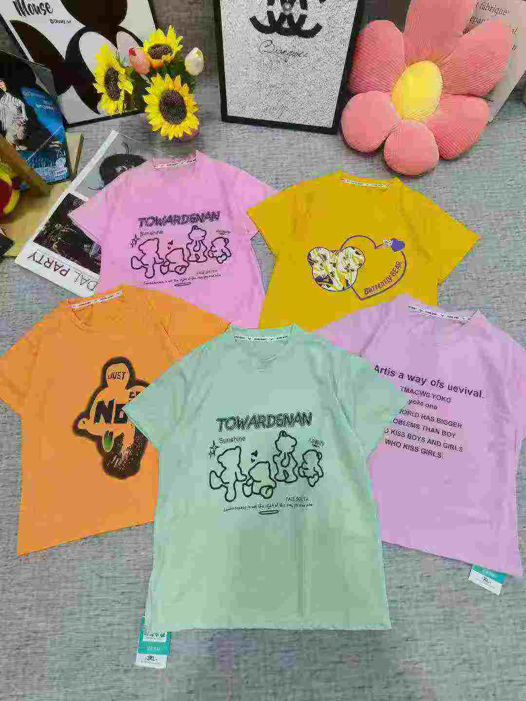 4737 Pieces Older Kids Ice-feel Sorona Short Sleeve T-shirts - Image 5