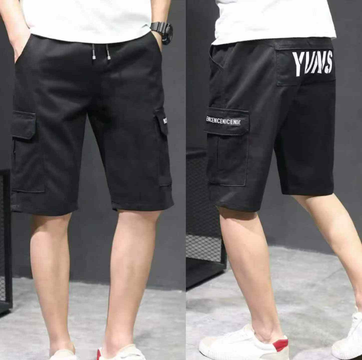 Summer Vintage Washed Cotton Multi-pocket Cargo Casual Shorts 170pcs - Image 5