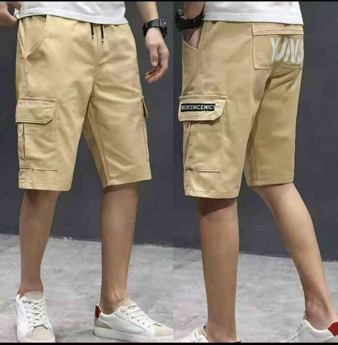 Summer Vintage Washed Cotton Multi-pocket Cargo Casual Shorts 170pcs - Image 8