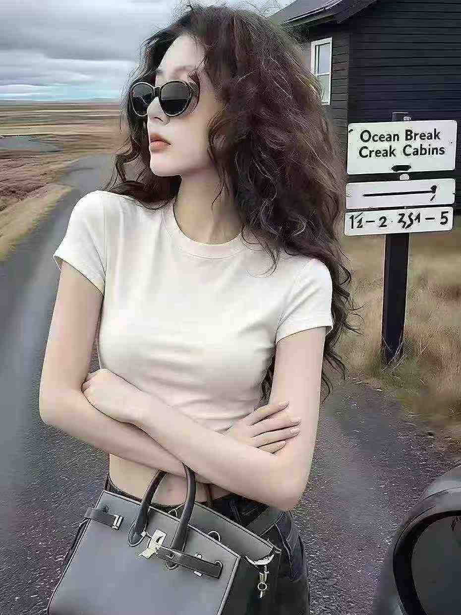 208 Pcs New American Style Backless Drawstring Cotton Sexy Tops - Image 2