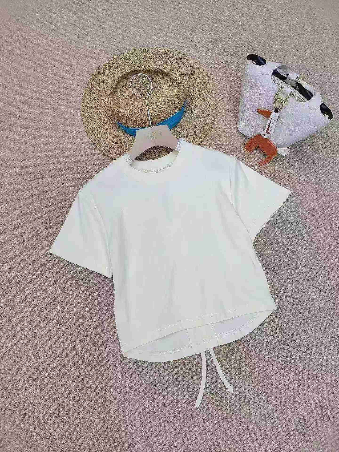 208 Pcs New American Style Backless Drawstring Cotton Sexy Tops - Image 4