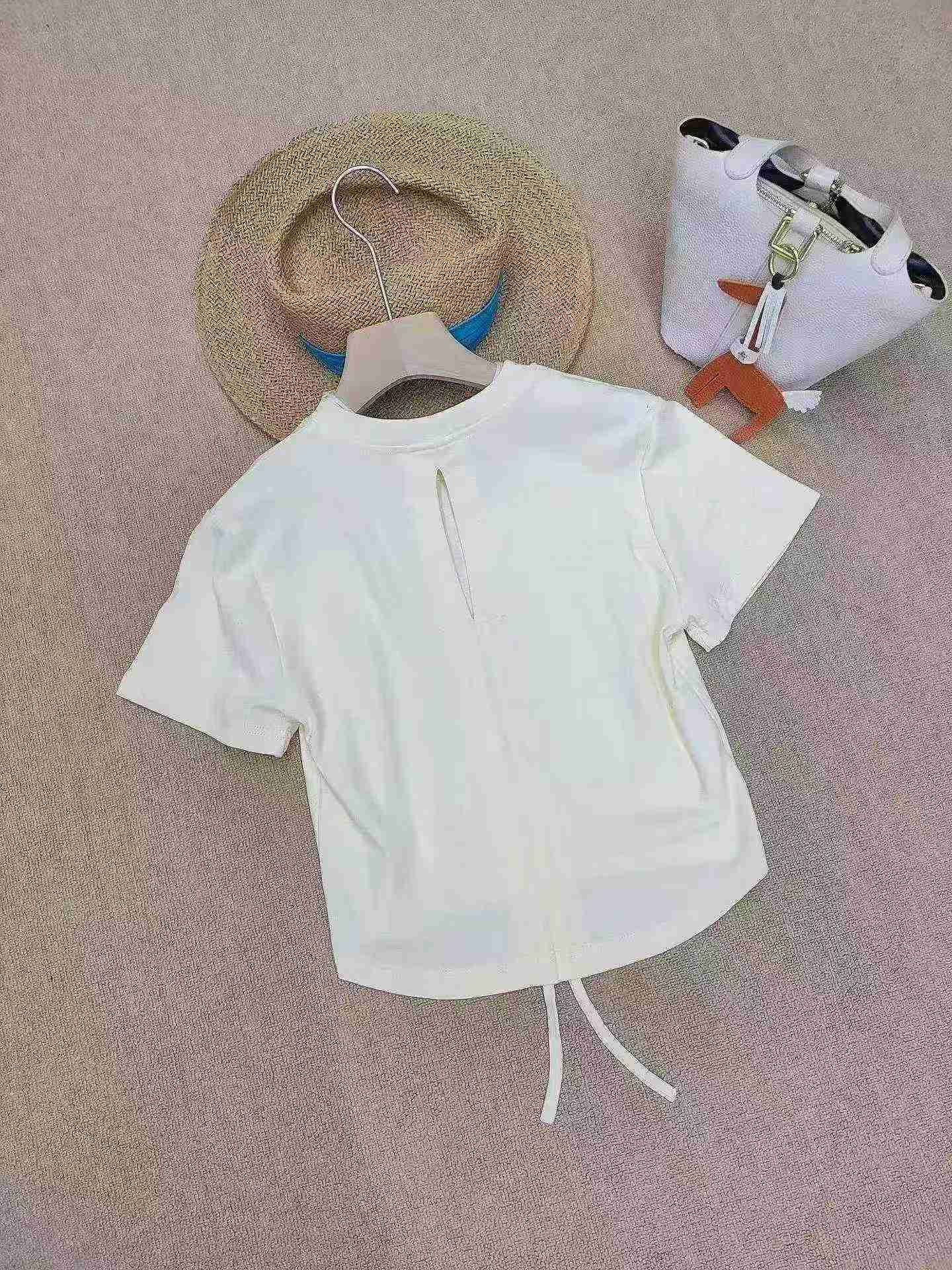 208 Pcs New American Style Backless Drawstring Cotton Sexy Tops - Image 5