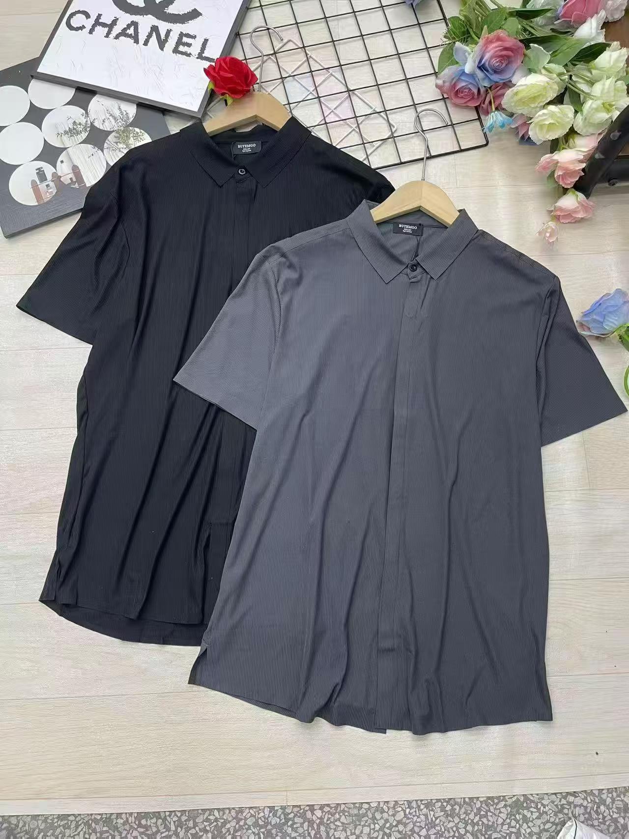 Men's High Stretch Ice Silk Short Sleeve Shirts, 444 Pcs With Individual Packaging - Image 2