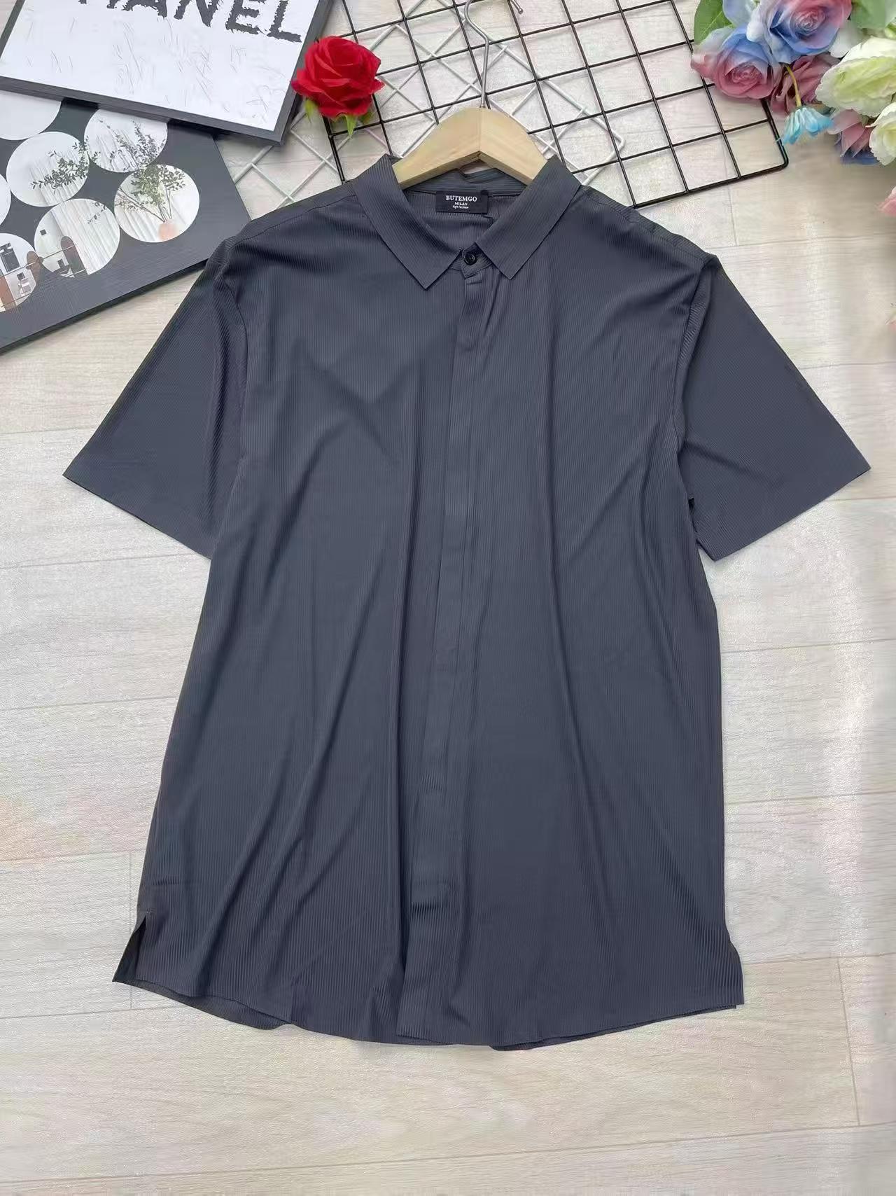 Men's High Stretch Ice Silk Short Sleeve Shirts, 444 Pcs With Individual Packaging - Image 9