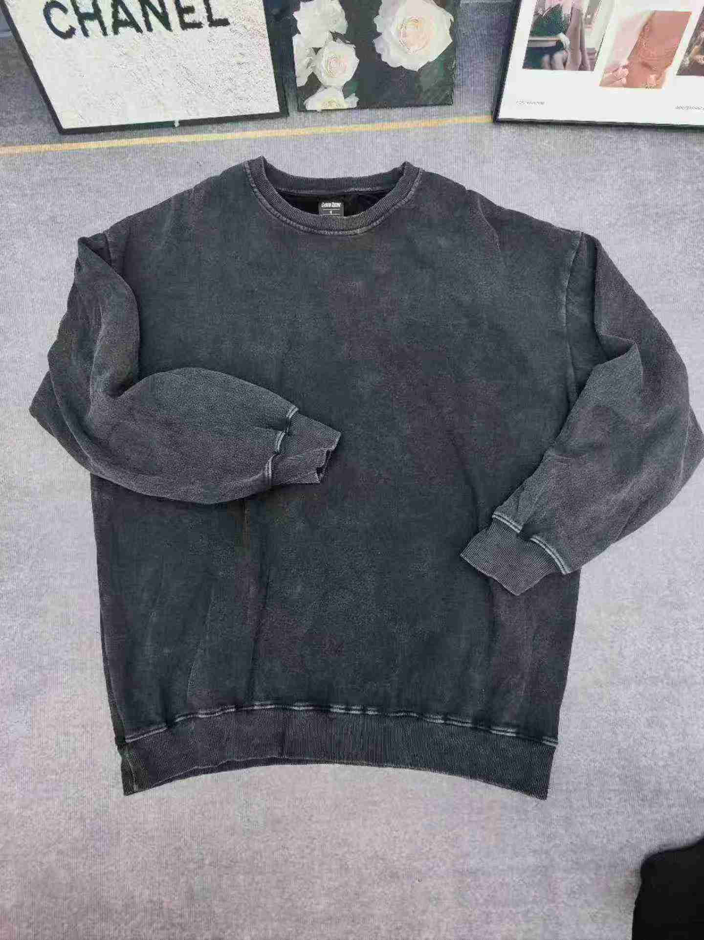 314 Keping Sweatshirt Leher Bulat Berlapik Fleece Lelaki - Image 5