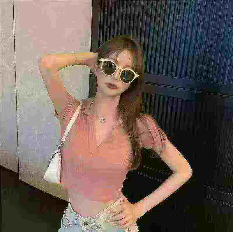 2000 Buah Lot Borong Campuran Kecil Kaos T Lengan Pendek Cropped Kerah Polo Seksi Fashion Wanita - Image 5