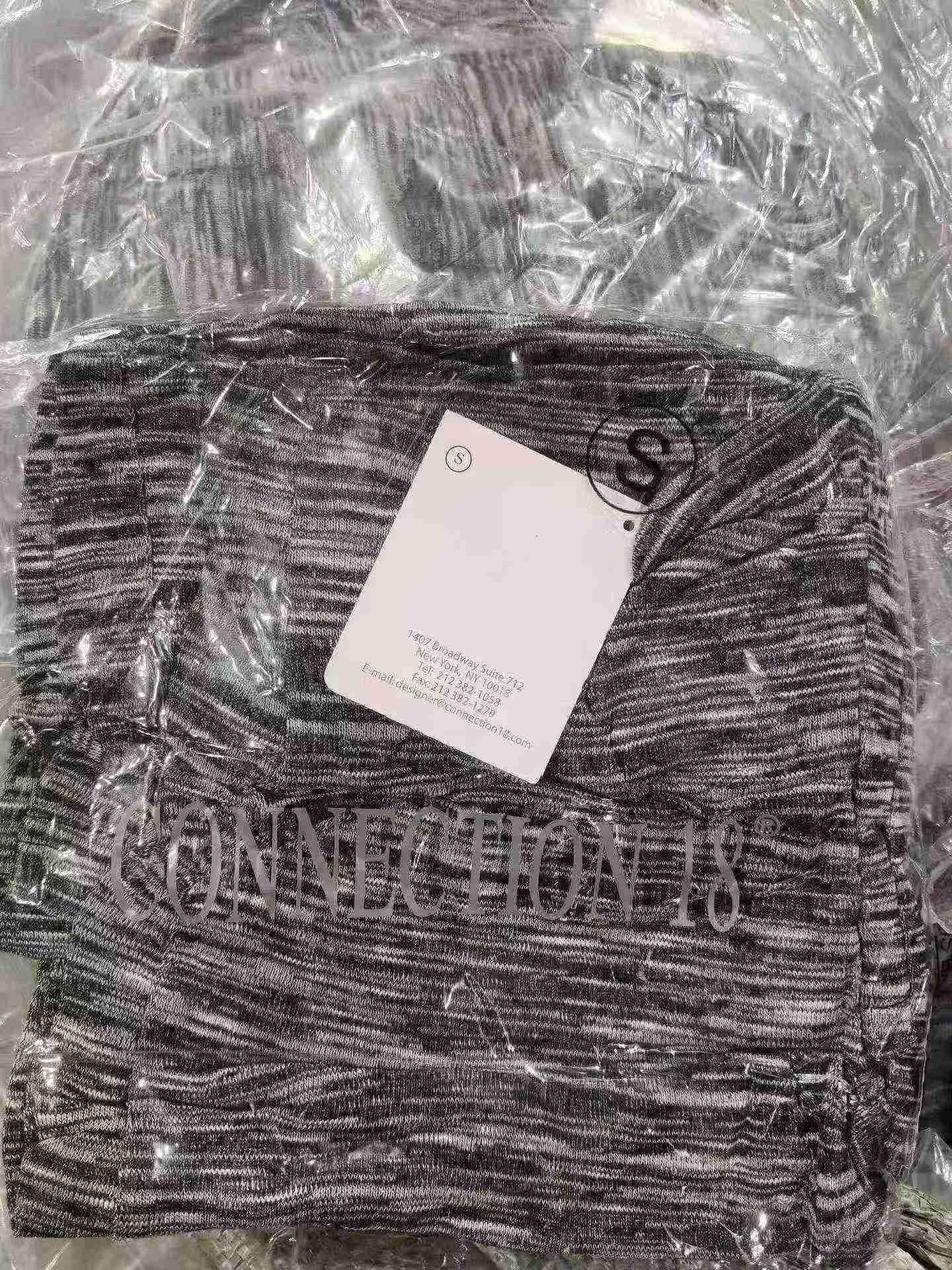 1116 Piezas Pantalones Casuales Recortados de Punto de Pierna Ancha para Mujer de Marca de Primavera y Verano - Image 9