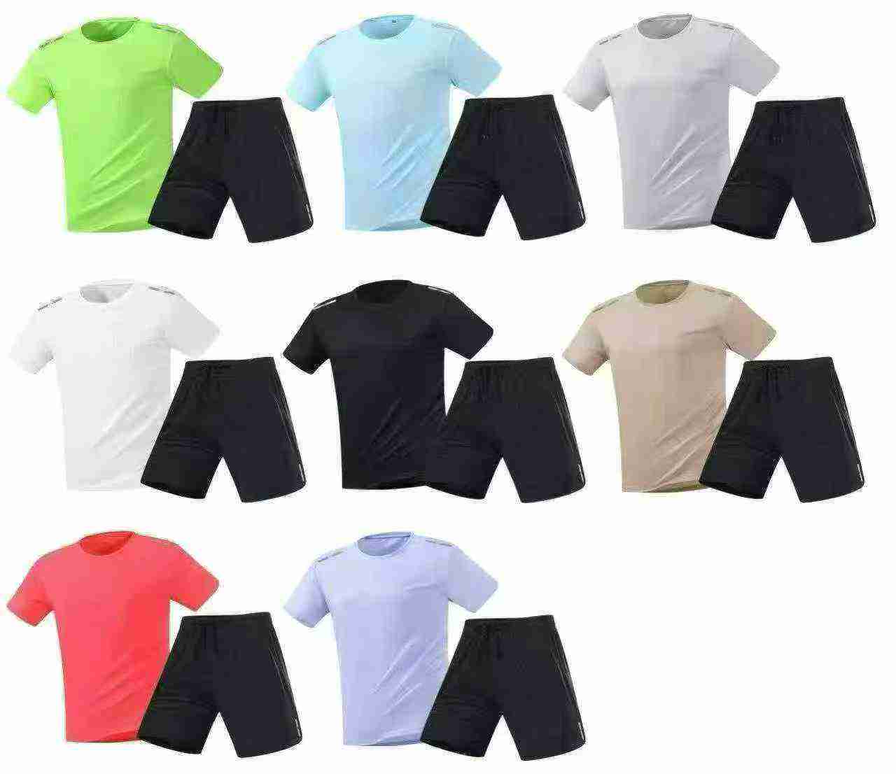 38400 Sets Unisex Quick Dry Sports Short Sleeve & Shorts Sets - Image 9