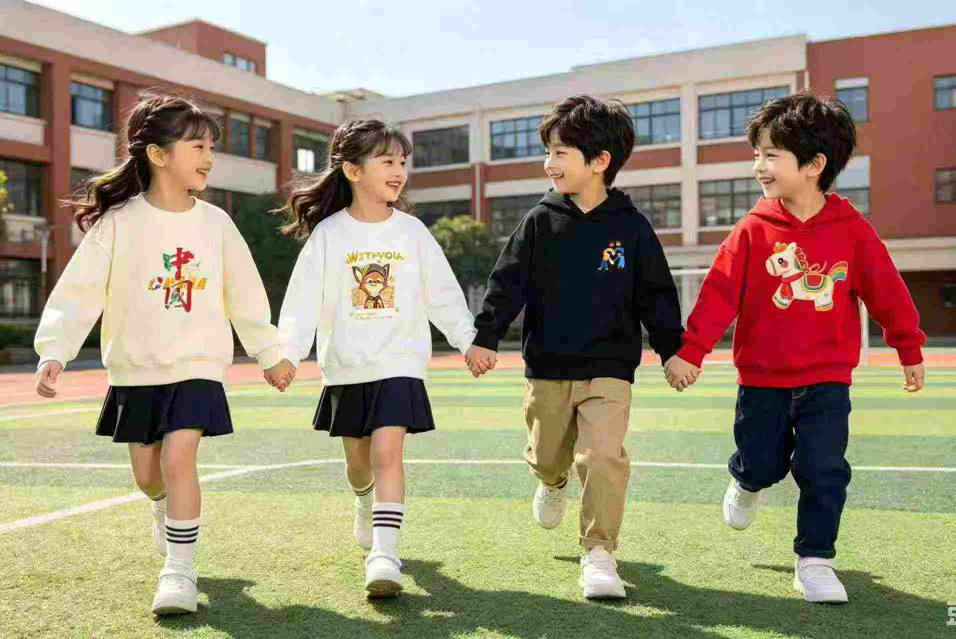 2060 Pcs Unisex Kids Cute Loose Cotton Sweaters - Image 2