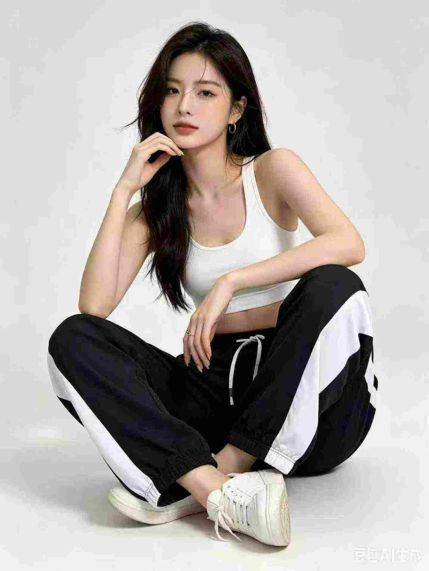 Pantalones Jogger de Felpa Casuales Negros para Mujer, 702 Piezas, Tallas S-XL - Image 4
