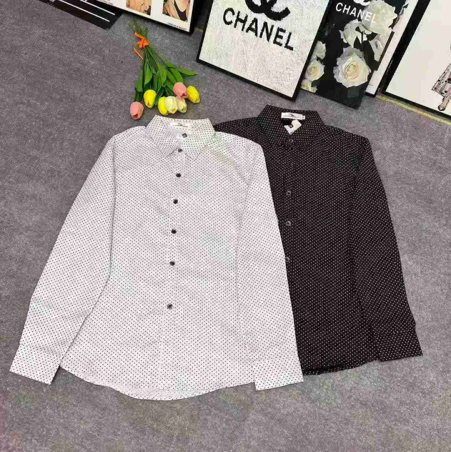 男士夏季印花薄款宽松长袖衬衫，3343件，尺码M至3XL - Image 6