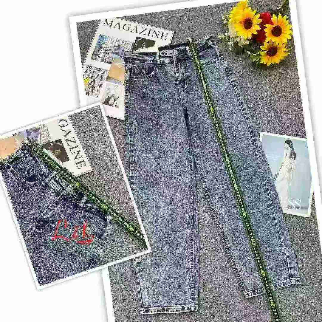 Celana Jeans Harem Pria Katun Cuci Vintage Koleksi Baru Musim Semi-Panas, 596 Potong - Image 7