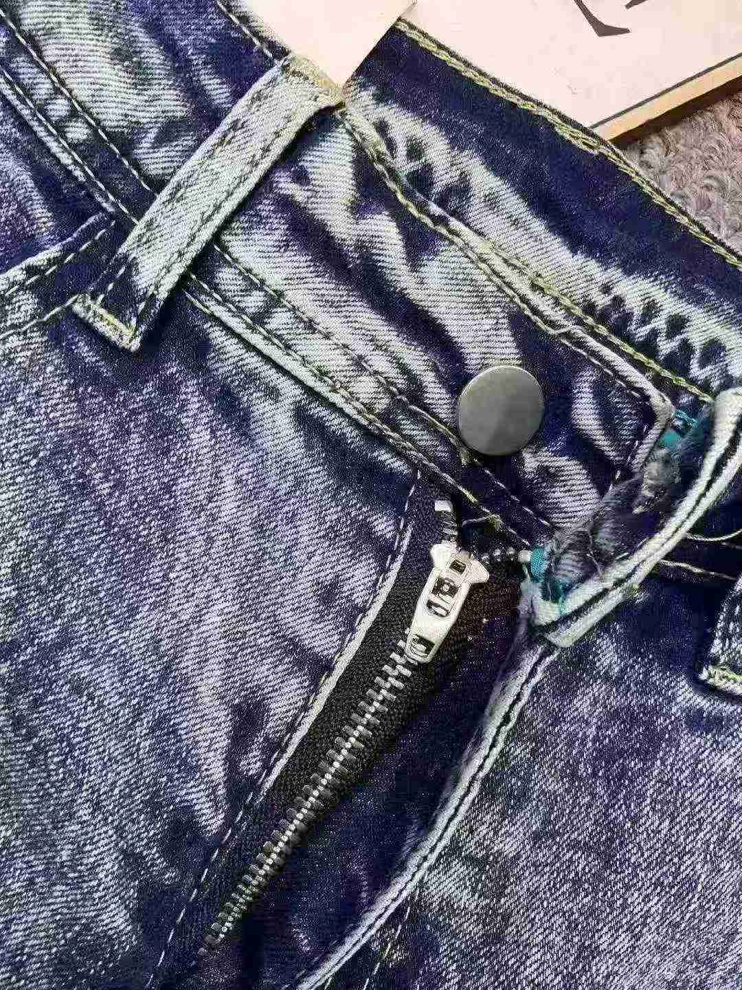 Celana Jeans Harem Pria Katun Cuci Vintage Koleksi Baru Musim Semi-Panas, 596 Potong - Image 8