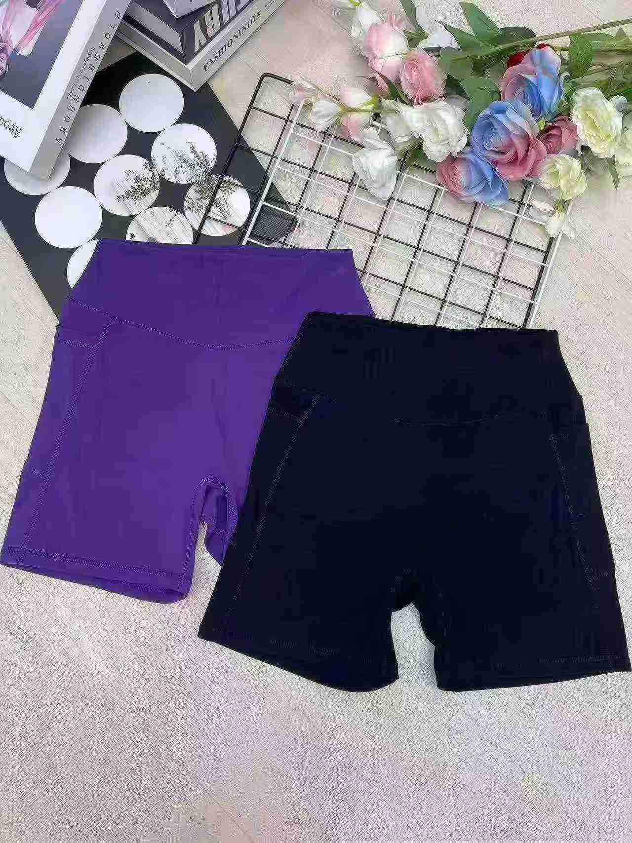 1230 Pieces Women's Yoga Shorts With Individual Packaging - Image 3