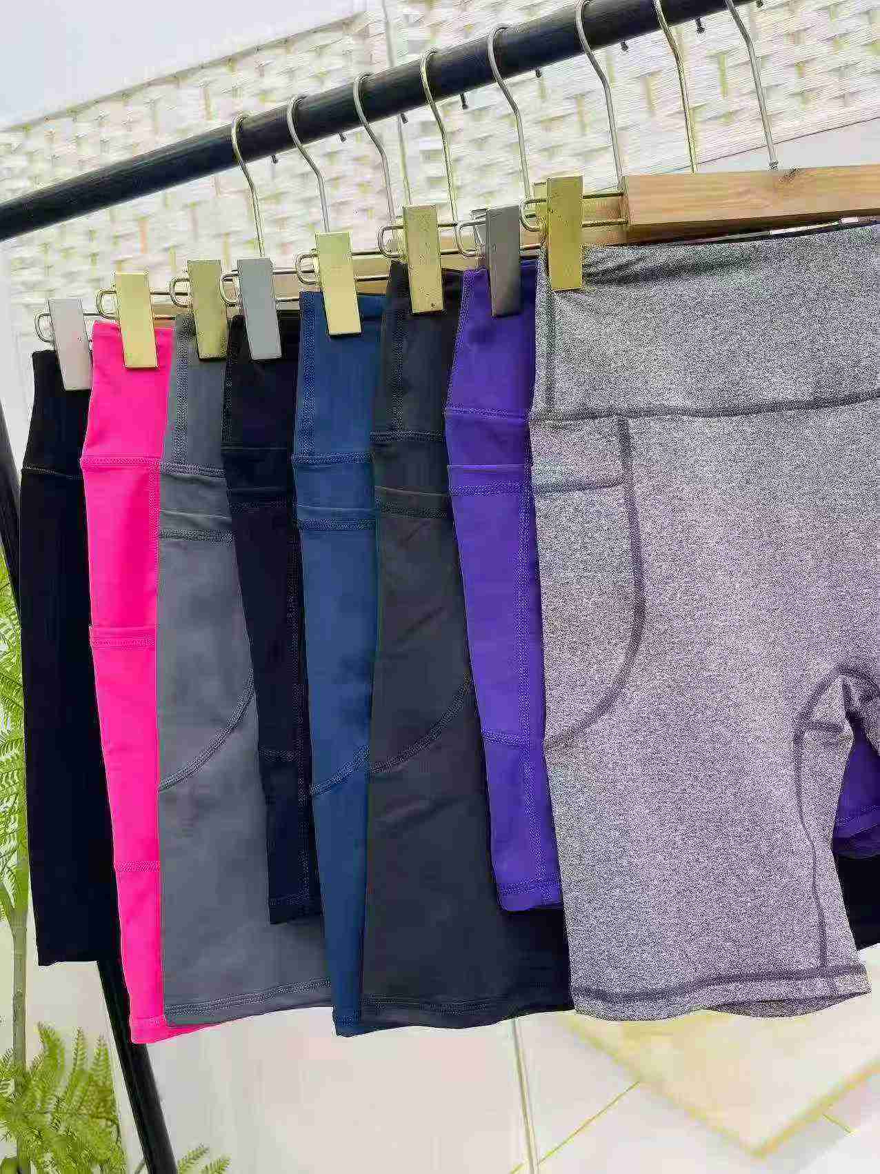 1230 Pieces Women's Yoga Shorts With Individual Packaging - Image 4