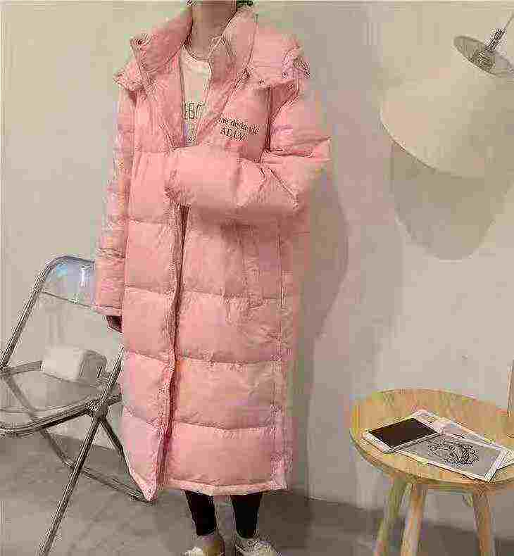 韩版中长款宽松可拆卸连帽棉服 320件 - Image 4