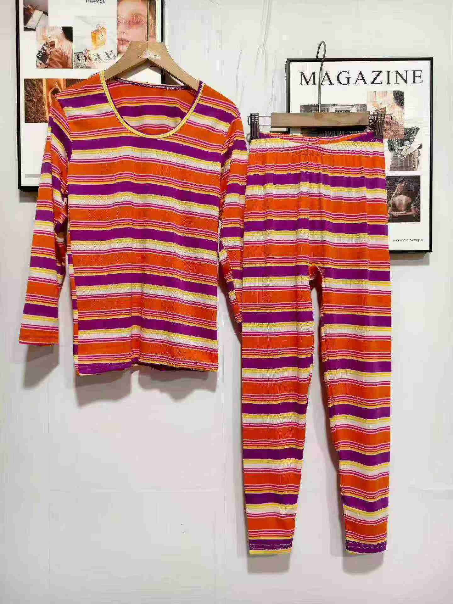 378 Sets Women's Autumn Winter Long Sleeve Thermal Base Layer Sets - Image 3