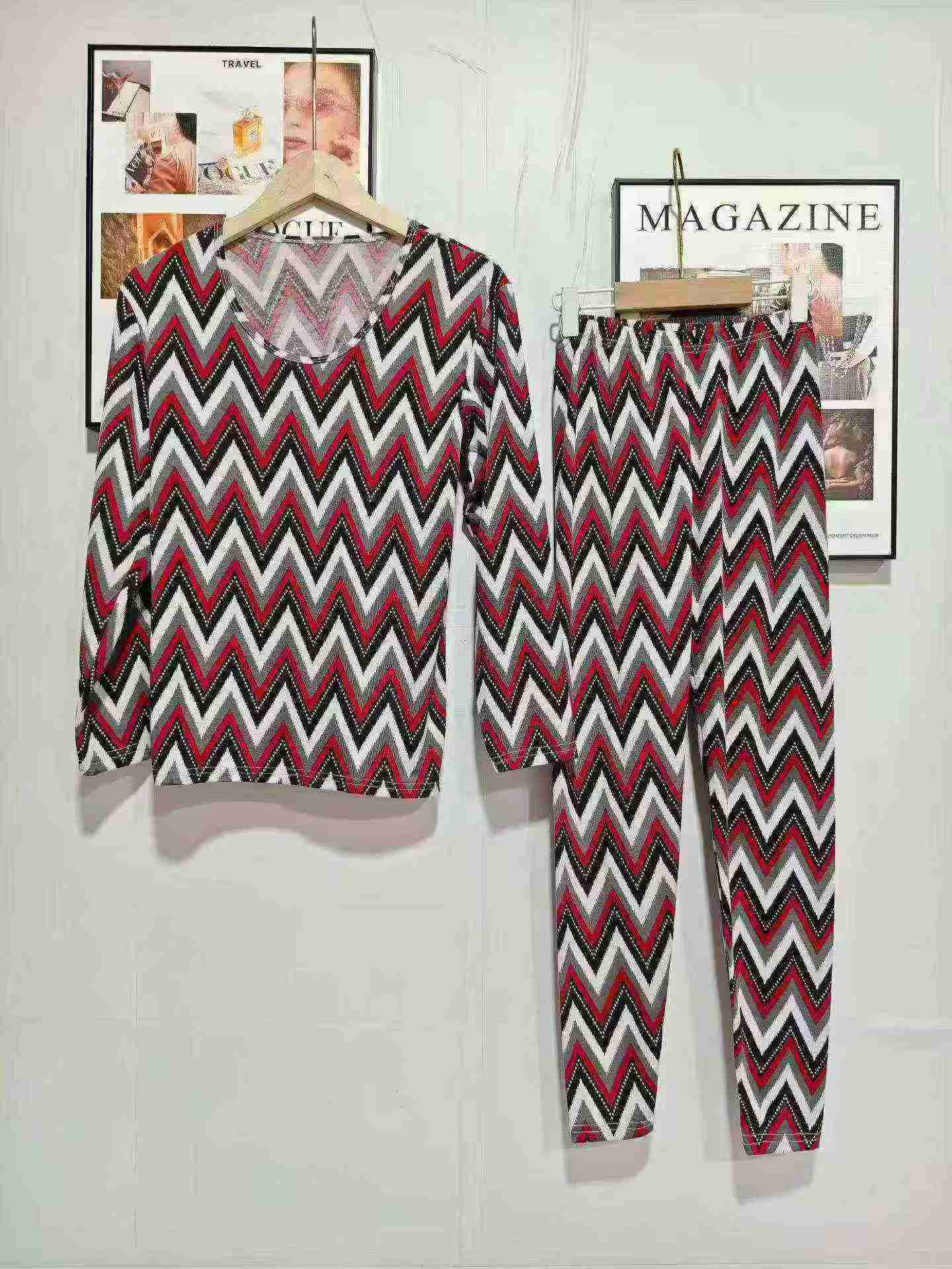 378 Sets Women's Autumn Winter Long Sleeve Thermal Base Layer Sets - Image 7