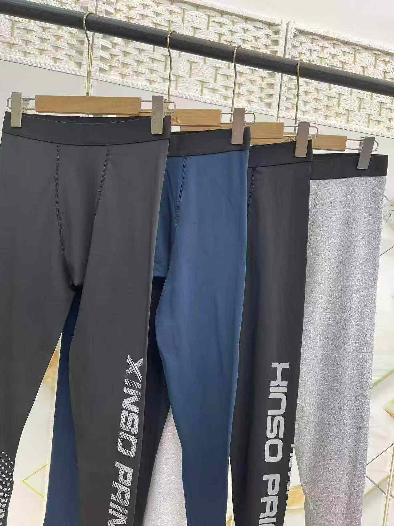 Męskie długie spodnie sportowe do jogi z podszewką z polaru, 1259 sztuk - Image 7