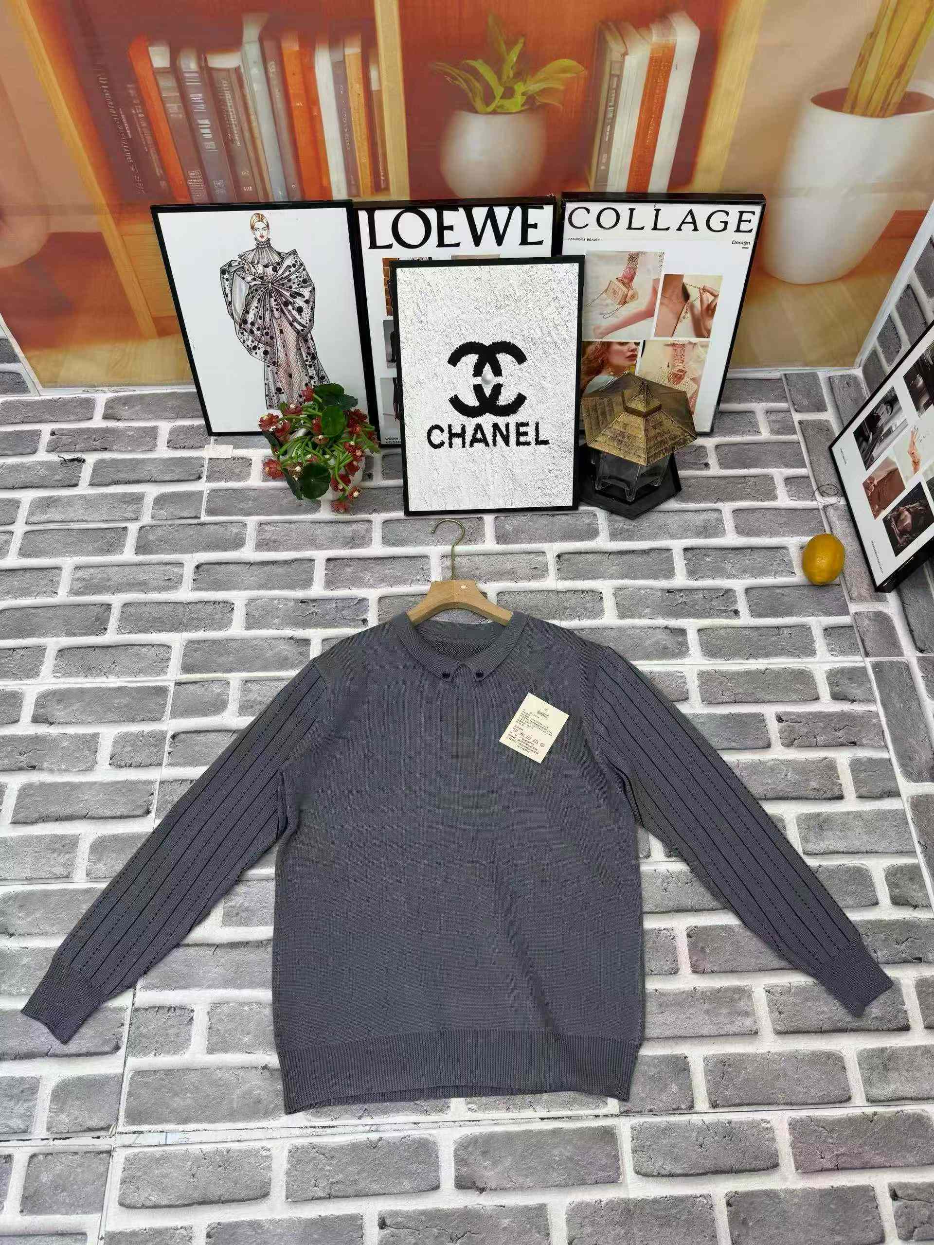 Nouveau Pull Tricoté Homme Rayé Faux 2-en-1 à Manches Longues, Col Polo, Tailles M-2XL, 310 Pièces - Image 4